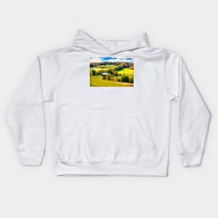 Autumn Farm Fall Scene Kids Hoodie